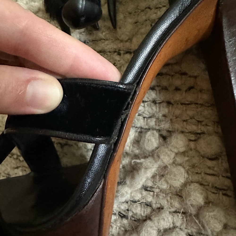 Vintage YSL Black Velvet Mombasa Claw Heels | 37.5 - Picture 12 of 15